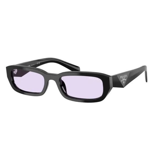 NEW PRADA BLACK PURPLE SUNGLASSES PRADA - Picture 1 of 4
